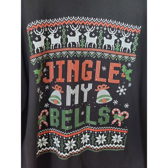 Jingle My Bells Ugly Christmas Sweater Sweatshirt Mens Size XL - Picture 3 of 6